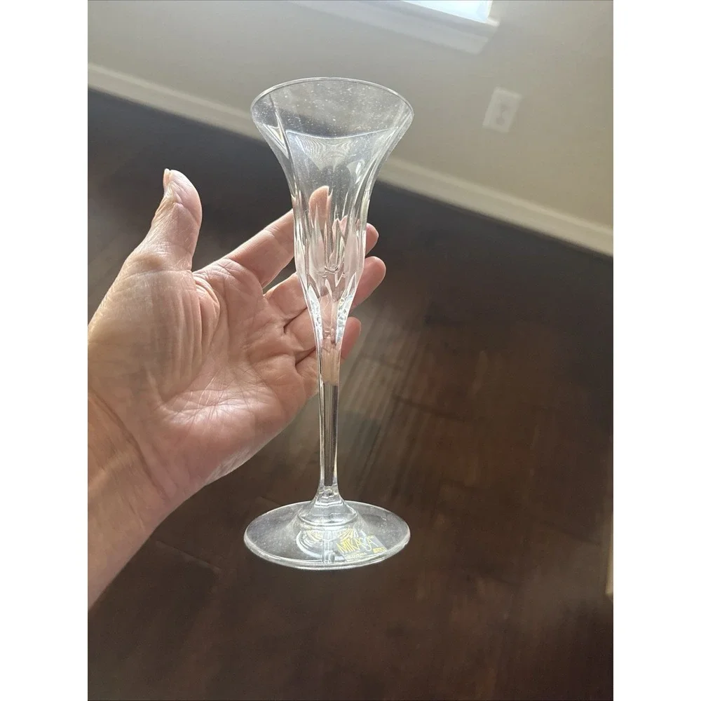 Mikasa Flame D'amore Crystal Pair Of Candlesticks 8